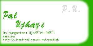 pal ujhazi business card